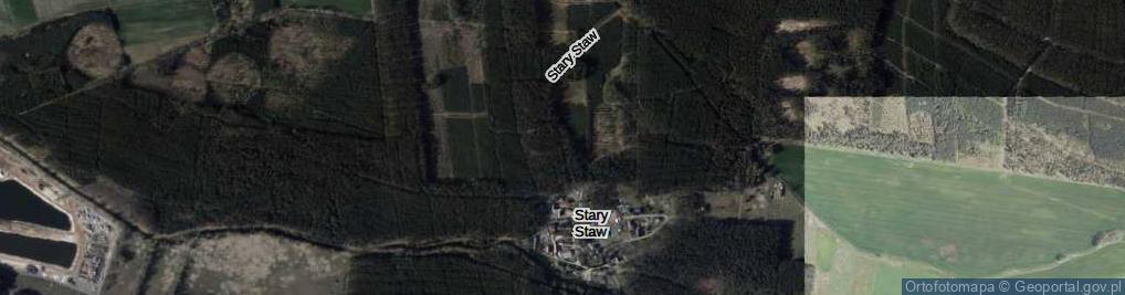 Zdjęcie satelitarne Stary Staw ul.